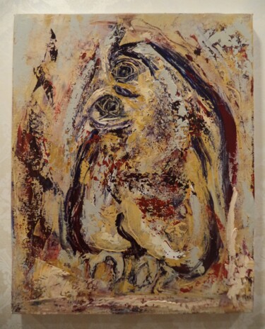 Картина под названием ""Owls-23" series" - Khatuna Qometiani, Подлинное произведение искусства, Акрил