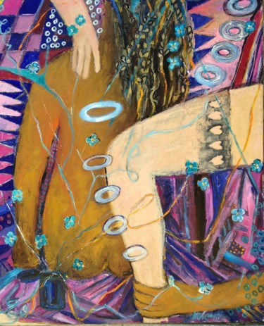 Painting titled "From a Pandora box" by Khatuna Songulashvili, Original Artwork, Oil