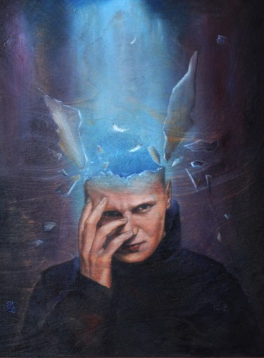 Картина под названием "Иллюзия разума" - Валерий Семенихин, Подлинное произведение искусства, Масло