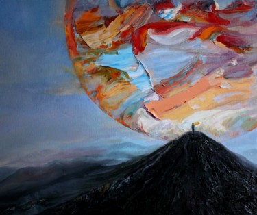 Картина под названием "Юпитер" - Валерий Семенихин, Подлинное произведение искусства, Масло