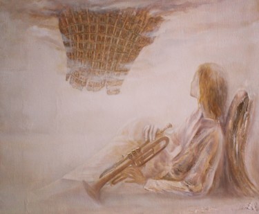 Painting titled "Вавилон" by Valerii Semenikhin, Original Artwork, Oil