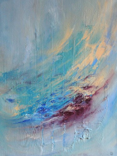 Картина под названием "Восходящий Поток" - Валерий Семенихин, Подлинное произведение искусства, Масло Установлен на Деревянн…