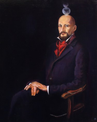 Painting titled "Эхо Трёх Миров" by Valerii Semenikhin, Original Artwork, Oil