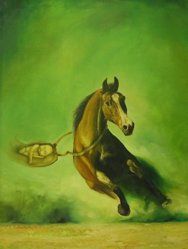 Картина под названием "Динамика покоя" - Валерий Семенихин, Подлинное произведение искусства, Масло Установлен на Деревянная…