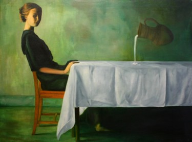 Картина под названием "Иллюзия Творения" - Валерий Семенихин, Подлинное произведение искусства, Масло Установлен на Деревянн…