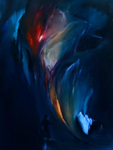 Картина под названием "Искусство как после…" - Валерий Семенихин, Подлинное произведение искусства, Масло Установлен на Дере…