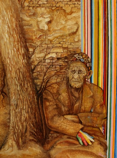 Картина под названием "Переход" - Валерий Семенихин, Подлинное произведение искусства, Масло