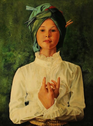 Картина под названием "Прекрасное Сейчас" - Валерий Семенихин, Подлинное произведение искусства, Масло