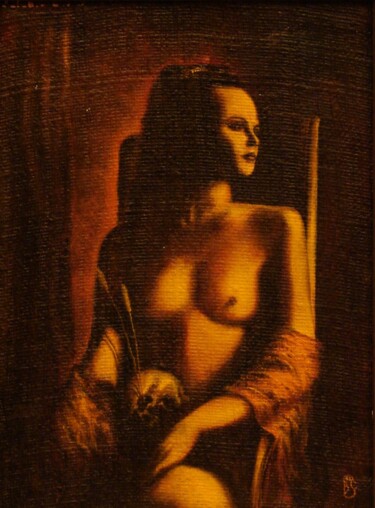 Ζωγραφική με τίτλο "Сансара" από Валерий Семенихин, Αυθεντικά έργα τέχνης, Λάδι Τοποθετήθηκε στο Ξύλινο φορείο σκελετό
