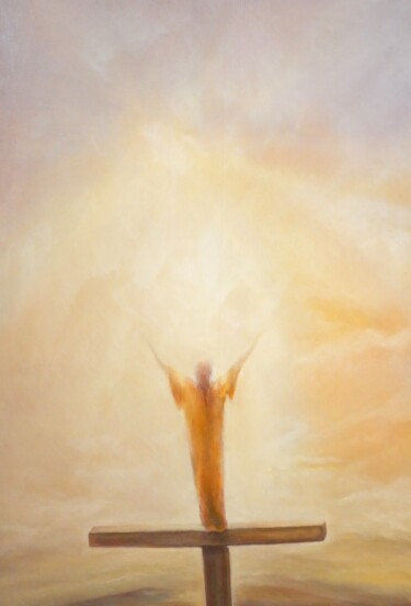 Ζωγραφική με τίτλο "Мистик" από Валерий Семенихин, Αυθεντικά έργα τέχνης, Λάδι Τοποθετήθηκε στο Ξύλινο φορείο σκελετό