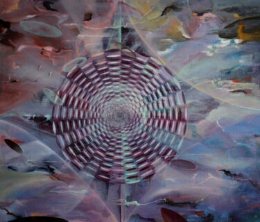 Картина под названием "Укрощение хаоса" - Валерий Семенихин, Подлинное произведение искусства, Масло Установлен на Деревянна…