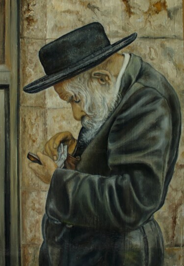 Schilderij getiteld "Меа Шеарим" door Valerii Semenikhin, Origineel Kunstwerk, Olie