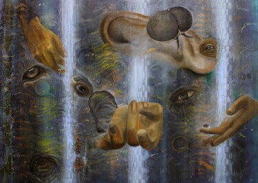 Картина под названием "Матрица" - Валерий Семенихин, Подлинное произведение искусства, Масло Установлен на Деревянная рама д…