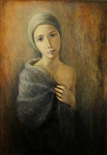 Картина под названием "Аура" - Валерий Семенихин, Подлинное произведение искусства, Масло