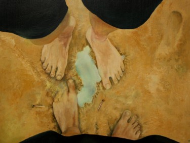 Peinture intitulée "Безопорное сознание" par Valerii Semenikhin, Œuvre d'art originale, Huile