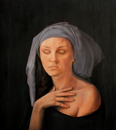 Peinture intitulée "Молчание Пифии" par Valerii Semenikhin, Œuvre d'art originale, Huile