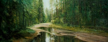 Картина под названием "Зеркала Дриад" - Валерий Семенихин, Подлинное произведение искусства, Масло Установлен на Деревянная…