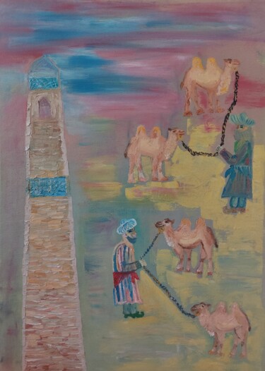 Картина под названием "Средняя Азия" - Khayrullina Venera Akhatovna (VeraKhay), Подлинное произведение искусства, Масло