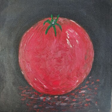Картина под названием "помидор" - Khayrullina Venera Akhatovna (VeraKhay), Подлинное произведение искусства, Масло