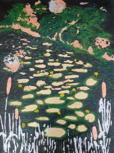 Картина под названием ""Ольгин пруд" Петер…" - Khayrullina Venera Akhatovna (VeraKhay), Подлинное произведение искусства, Ак…