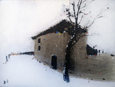 Painting titled "House" by Gurami Khetsuriani, Original Artwork, Acrylic