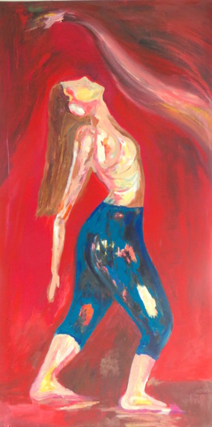 Pintura intitulada "La Danseuse" por Nathalie Khod., Obras de arte originais, Acrílico