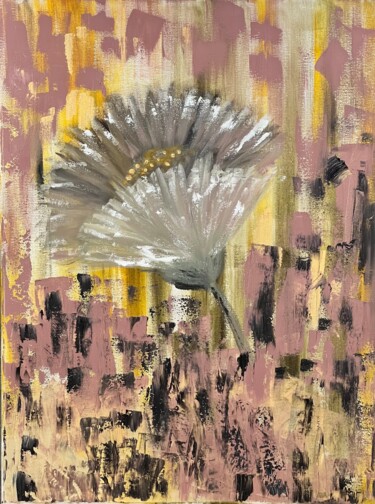 Malerei mit dem Titel "Blooming" von Kholoud Androwis, Original-Kunstwerk, Öl