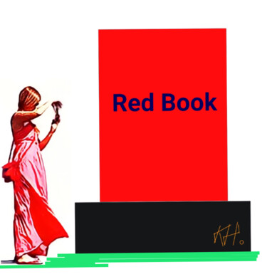 Sculptuur getiteld ""Red Book"" door Khurshed Husenov, Origineel Kunstwerk, Bronzen