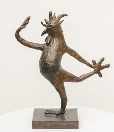 Скульптура под названием "Narcissist" - K.R. Nariman, Подлинное произведение искусства, Бронза