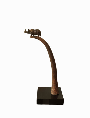 Sculpture titled "Precarious" by K.R. Nariman, Original Artwork, Bronze