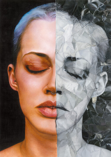 Картина под названием "Jessie" - Kiara Peelman, Подлинное произведение искусства, Масло Установлен на Деревянная рама для но…