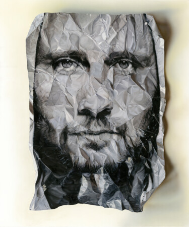 Картина под названием "Matthias" - Kiara Peelman, Подлинное произведение искусства, Масло Установлен на Деревянная рама для…