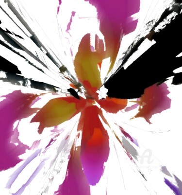 Digital Arts titled "Floral II" by Kibo Design, Original Artwork, 2D Digital Work