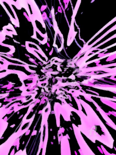 Arts numériques intitulée "Pink sketch" par Kibo Design, Œuvre d'art originale, Travail numérique 2D