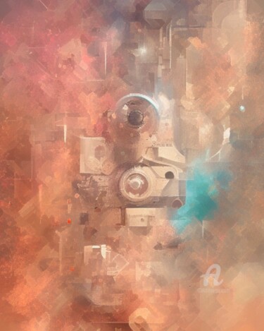 Digital Arts titled "Locomotive" by Kibo Design, Original Artwork, Digital Painting
