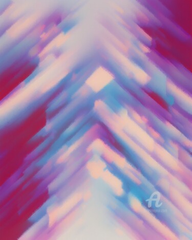 Digital Arts titled "Pyramids" by Kibo Design, Original Artwork, Digital Painting