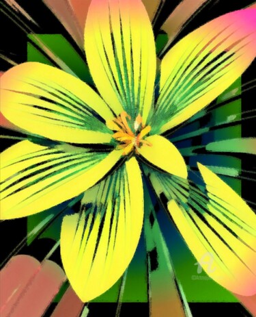 Цифровое искусство под названием "Tropical I" - Kibo Design, Подлинное произведение искусства, Цифровая живопись