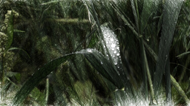 Arts numériques intitulée "Дыхание зелени. Час…" par Bez Zvuka, Œuvre d'art originale, Photo montage