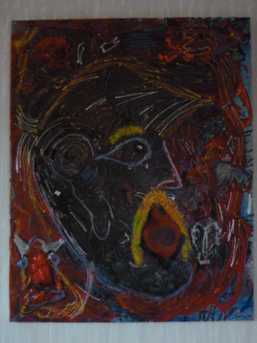 Peinture intitulée "76x61" par Kifran Art Singulier, Œuvre d'art originale, Collages