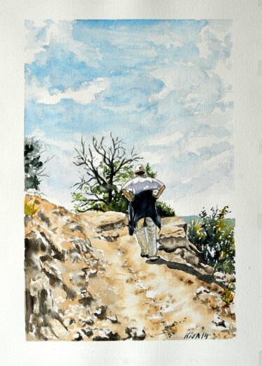 Painting titled "Escalante Park, Utah" by Kija, Original Artwork, Watercolor