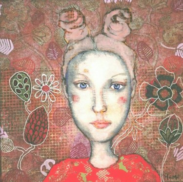 Картина под названием "Luce" - Christelle Mévellec (Mé-Mo), Подлинное произведение искусства, Акрил Установлен на Деревянная…