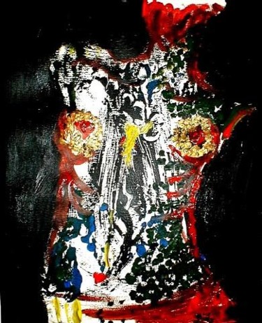 Painting titled "Torso" by Kiki Poppies, Original Artwork, Oil