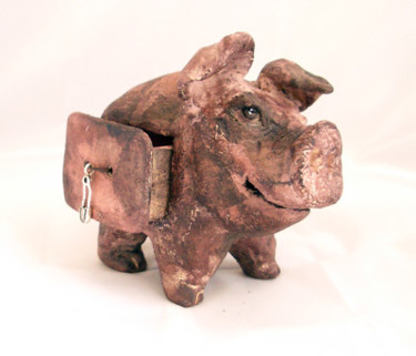 Artcraft titled "Piglet" by Ievaceramics, Original Artwork