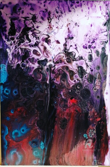 Malerei mit dem Titel "penumbra" von Kim Glättli, Original-Kunstwerk, Acryl
