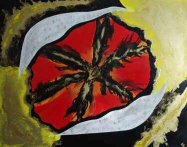 Картина под названием "Source" - Kim Hannah, Подлинное произведение искусства, Масло Установлен на Деревянная рама для носил…