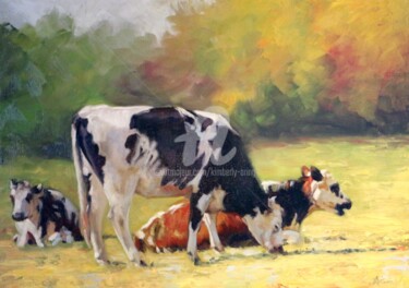 Painting titled "Happy Meal" by Kimberly Aring, Original Artwork, Oil