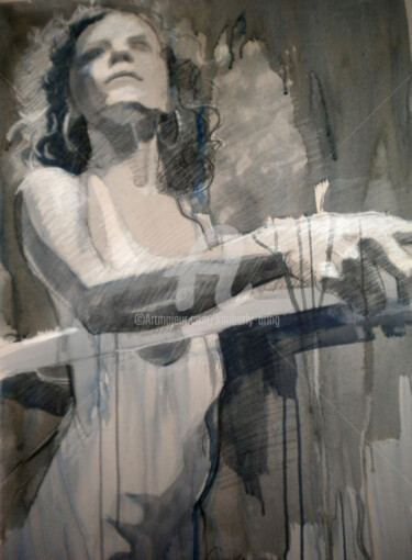 Pittura intitolato "BW-783" da Kimberly Aring, Opera d'arte originale, Acrilico