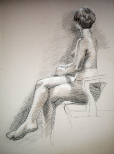 Drawing titled "BW-788" by Kimberly Aring, Original Artwork, Charcoal