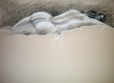 Рисунок под названием "BW-791" - Kimberly Aring, Подлинное произведение искусства, Древесный уголь