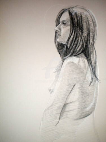 Drawing titled "BW-792" by Kimberly Aring, Original Artwork, Charcoal